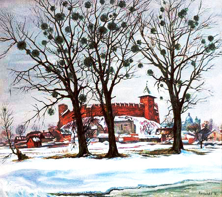 «Зима в Луцьку». 1996. Полотно, олія